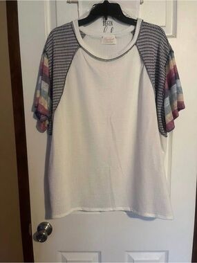NWOT Sugar Fox Color Block Top